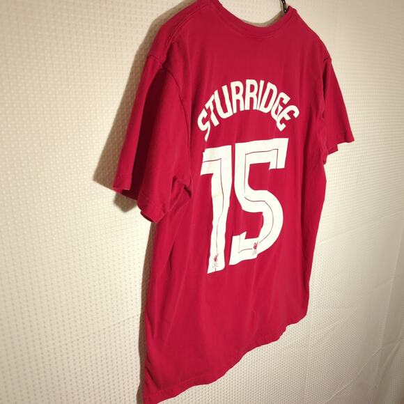 LFC Daniel Sturridge 15 Red Graphic T-Shirt XL Liverpool FC Soccer Shirt Men - Picture 6 of 7